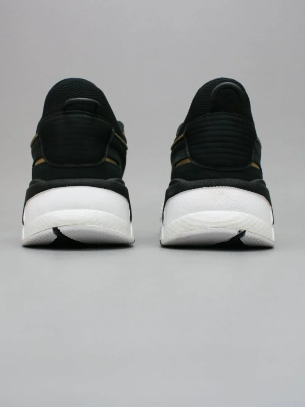 Puma Men's 11.5 RS-X Trophy Black Team Gold Running Gym Shoes Sneakers 369451-01